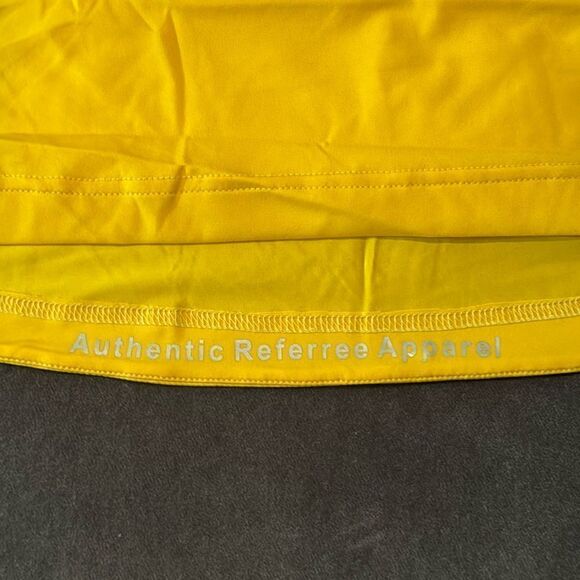 Admiral Mens Gold Authentic Referee Jersey Short Sleeve Front 1/2 Zip Size XXL - Picture 6 of 14